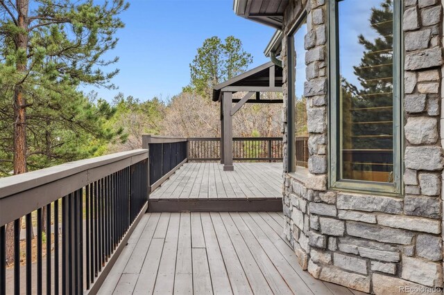 7317 Fremont Pl, Larkspur, CO 80118 - view of wooden deck
