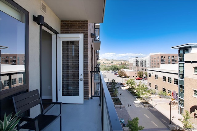 balcony with visible vents