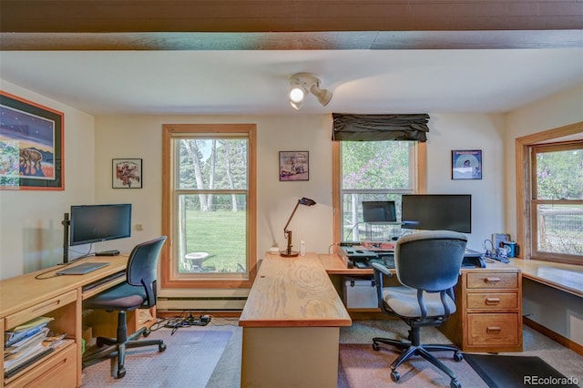 29250 County Road 330, Buena Vista, CO 81211 - office area with healthy amount of natural light and baseboard heating