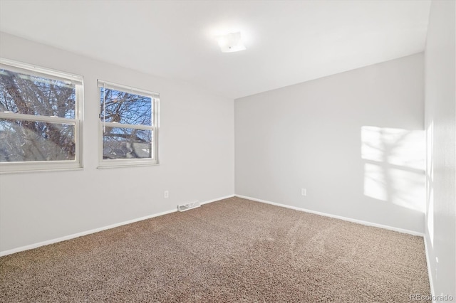 view of carpeted empty room