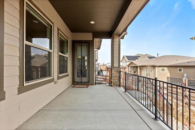 view of balcony