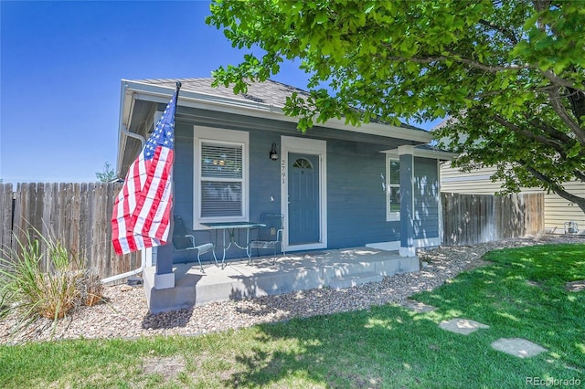 2791 Quarterland St, Strasburg, CO 80136 - view of front of property with covered porch