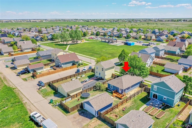 2791 Quarterland St, Strasburg, CO 80136 - aerial perspective of suburban area