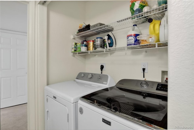 4875 S Balsam Way Unit 8-203, Littleton, CO 80123 - washroom featuring washing machine and dryer and carpet floors