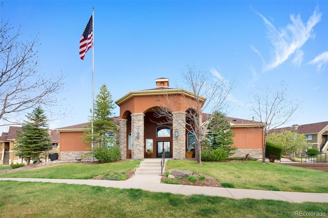 view of property featuring fence