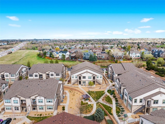 birds eye view of property featuring a residential view
