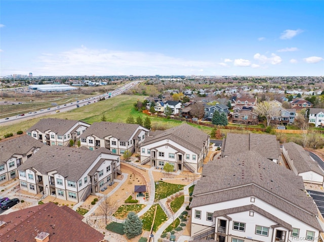 birds eye view of property featuring a residential view