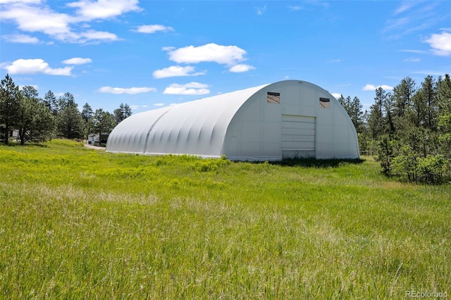 view of outdoor structure