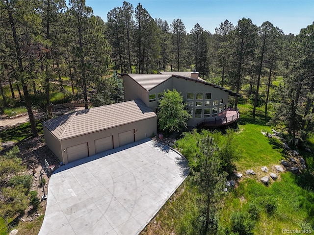 birds eye view of property