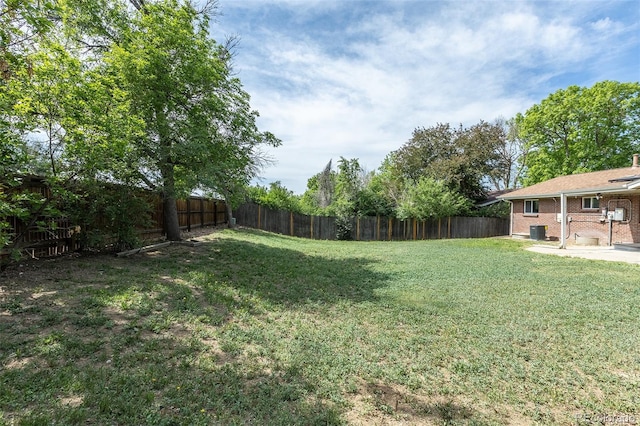 2120 S Ouray St, Aurora, CO 80013 - view of yard with a patio and central air condition unit