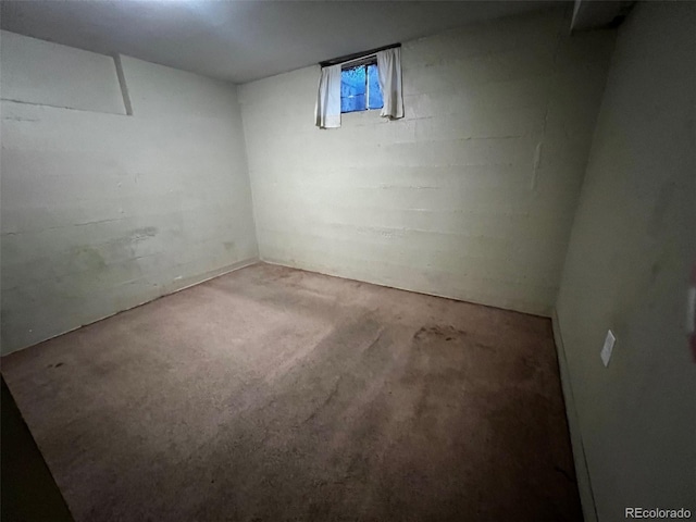 view of basement