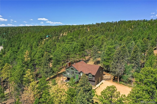 4041 Trout Creed Rd, Woodland Park, CO 80863 - view from above of property with a heavily wooded area