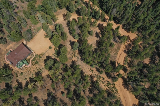 4041 Trout Creed Rd, Woodland Park, CO 80863 - aerial overview of property's location featuring rural landscape