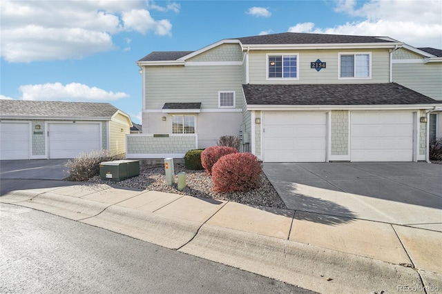 front facade featuring a garage