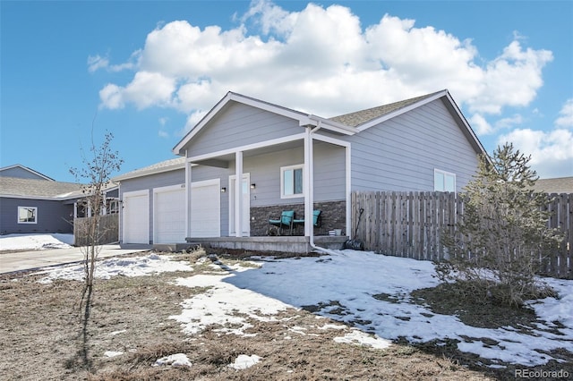 view of front of house with a porch