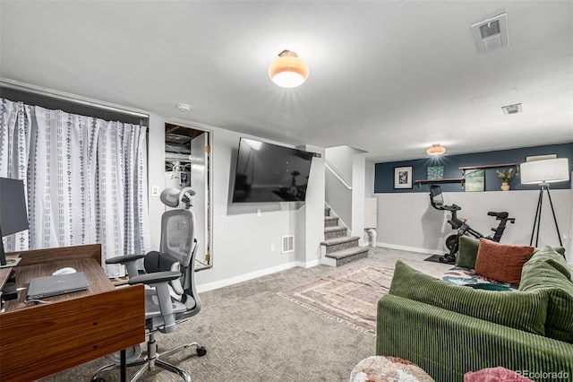 3116 S Lincoln St, Englewood, CO 80113 - office area featuring carpet floors and baseboards
