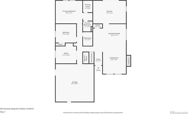 8101 S San Juan Range Rd, Littleton, CO 80127 - property floor plan