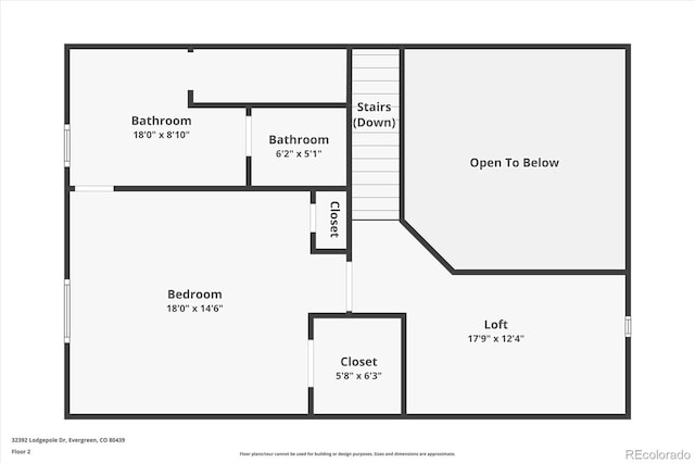 32392 Lodgepole Dr, Evergreen, CO 80439 - view of home floor plan