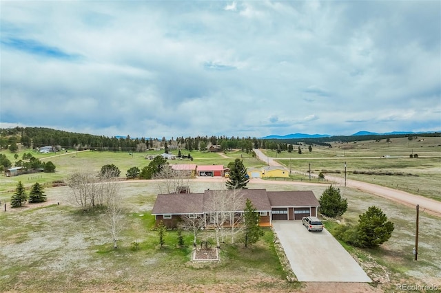 65 Yeoman Ln, Divide, CO 80814 - aerial view of sparsely populated area with a mountain backdrop