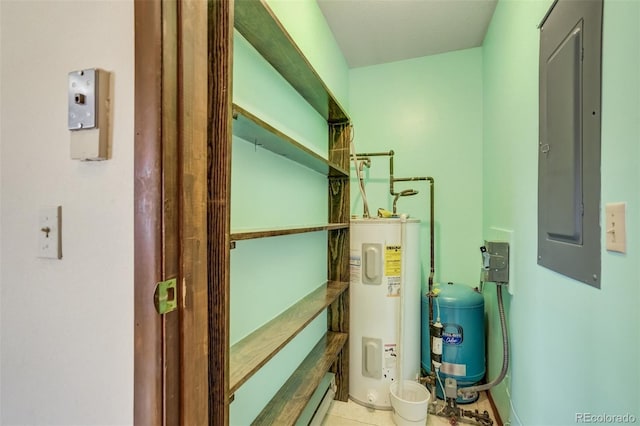 65 Yeoman Ln, Divide, CO 80814 - utility room featuring electric water heater and electric panel
