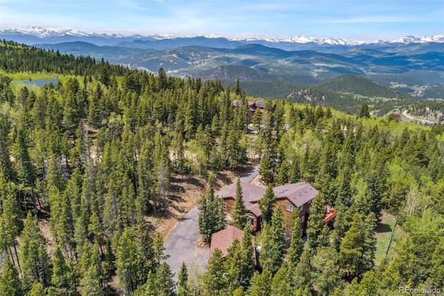 1044 Rangeview Dr, Black Hawk, CO 80422 - aerial view of a mountain backdrop and a forest