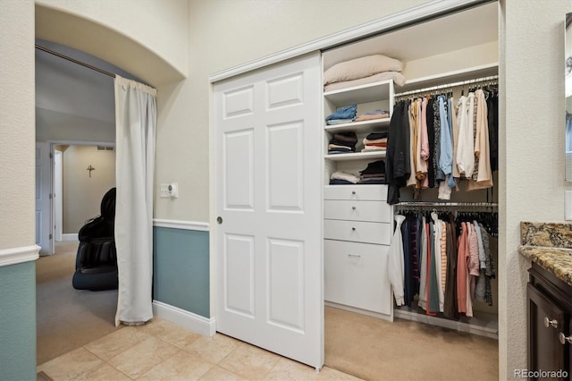 view of closet