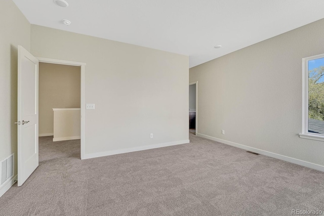 view of carpeted empty room