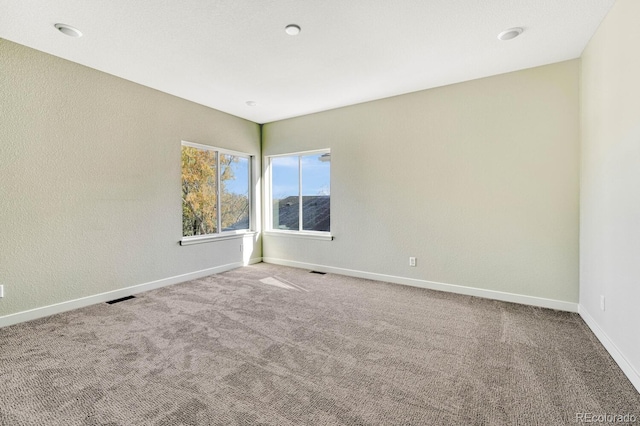 empty room featuring carpet floors