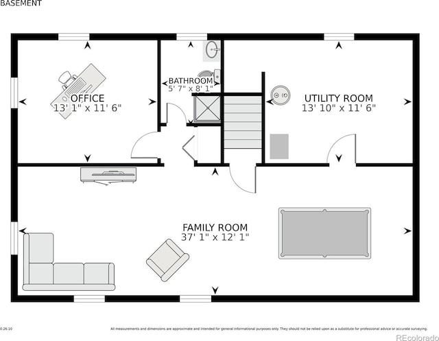 7839 Florado St, Denver, CO 80221 - view of floor plan / room layout