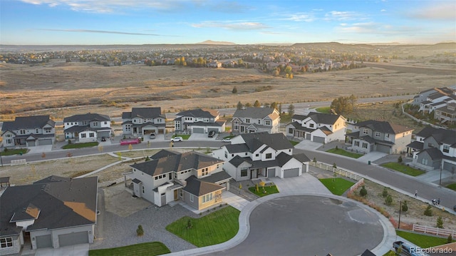 aerial view featuring a mountain view