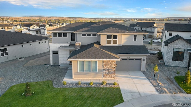 view of front of house featuring a garage