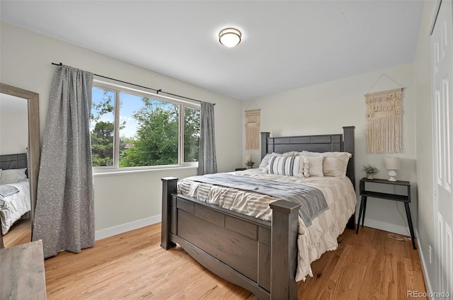 196 Jersey, Colorado Springs, CO 80911 - bedroom featuring baseboards and light wood-type flooring