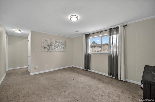 196 Jersey, Colorado Springs, CO 80911 - carpeted empty room with baseboards and ornamental molding