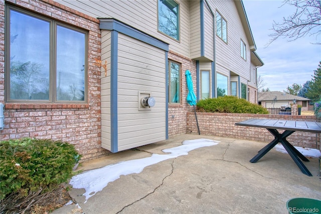 exterior space featuring a patio