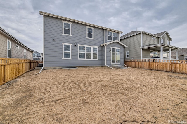 view of rear view of property