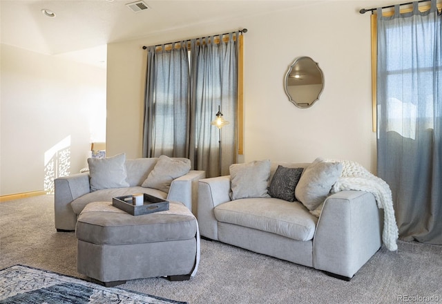 10215 W Wesley Dr, Lakewood, CO 80227 - living area featuring carpet floors and visible vents