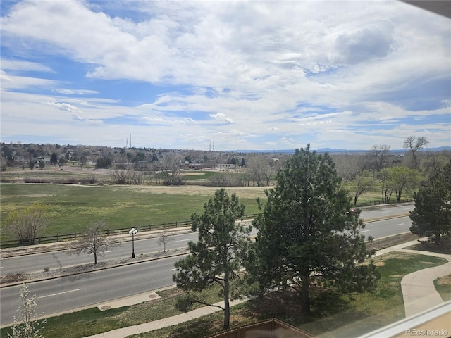 exterior space featuring a rural view