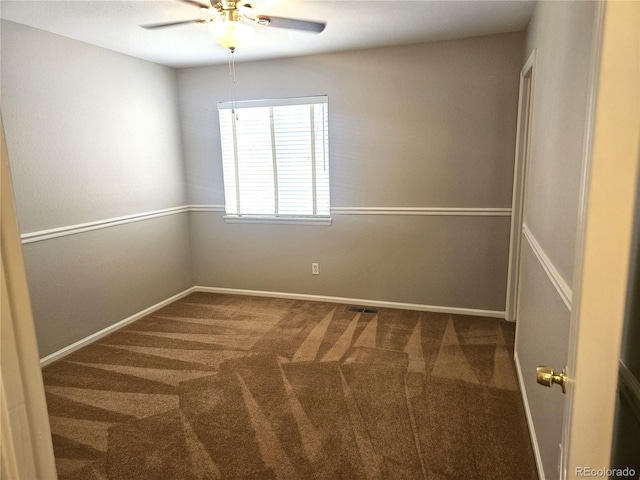 21580 Longs Peak Ln, Parker, CO 80138 - unfurnished room featuring a ceiling fan, carpet, and baseboards