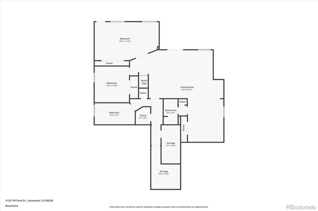 11237 W Ford Dr, Lakewood, CO 80226 - view of home floor plan