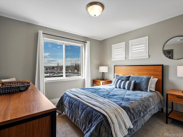 bedroom featuring carpet floors