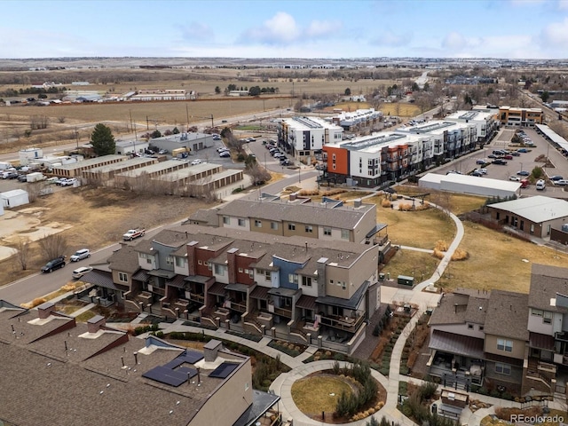 aerial view featuring a residential view