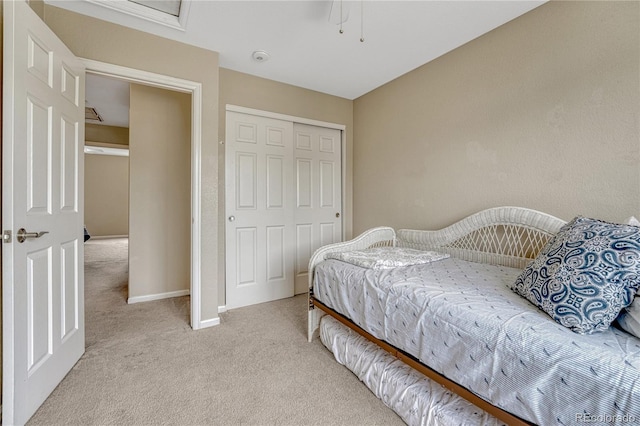 21789 Farmingdale Way, Parker, CO 80138 - bedroom with light colored carpet and a closet