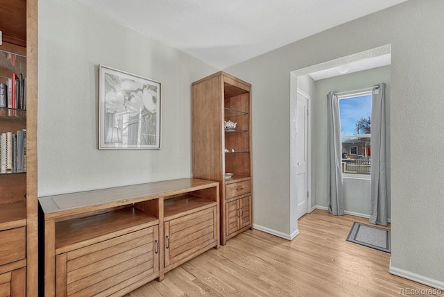 hallway featuring light hardwood / wood-style floors