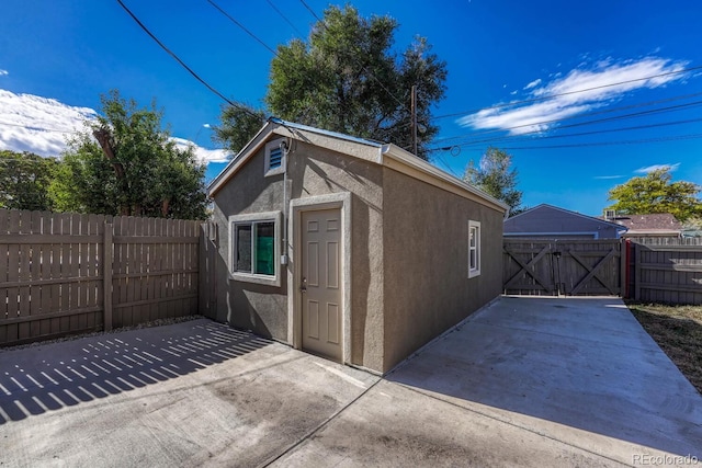 view of outbuilding