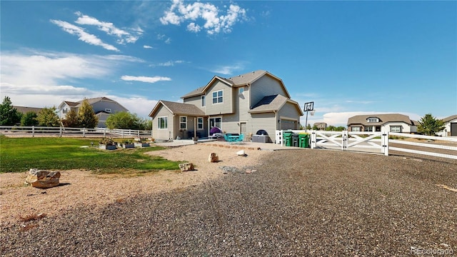 view of rear view of property