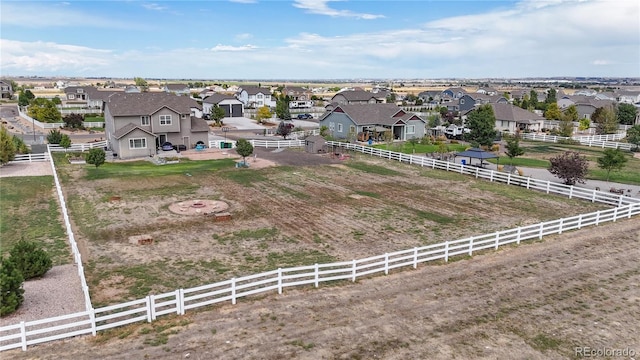 drone / aerial view featuring a rural view