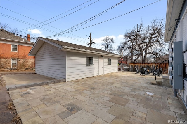 613 Pine St, Boulder, CO 80302 - view of patio featuring fence