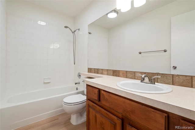 1460 Front Nine Dr Unit A, Fort Collins, CO 80525 - bathroom with vanity, shower / bath combination, and wood finished floors