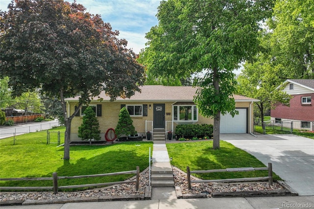 12162 W Dakota Dr, Lakewood, CO 80228 - single story home with driveway, a garage, and brick siding