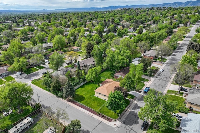 12162 W Dakota Dr, Lakewood, CO 80228 - aerial view of residential area featuring a mountain backdrop